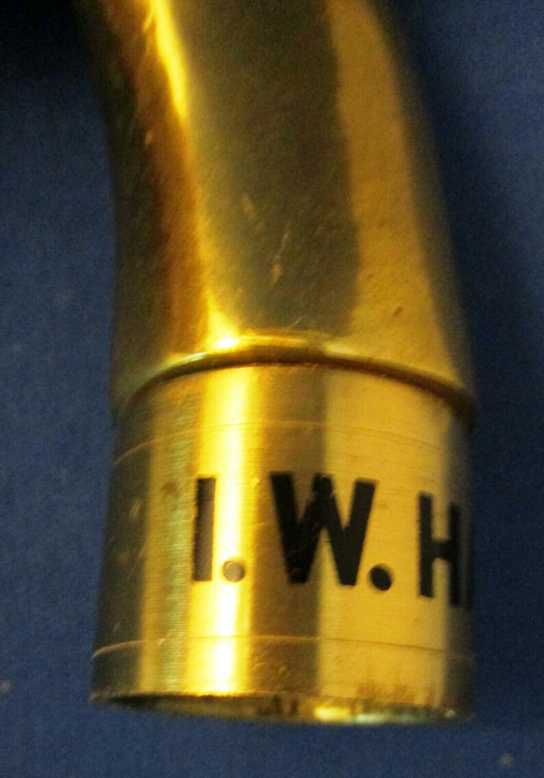 RARE Vintage I. W. Harper Brass Figural Cane Handle Etsy