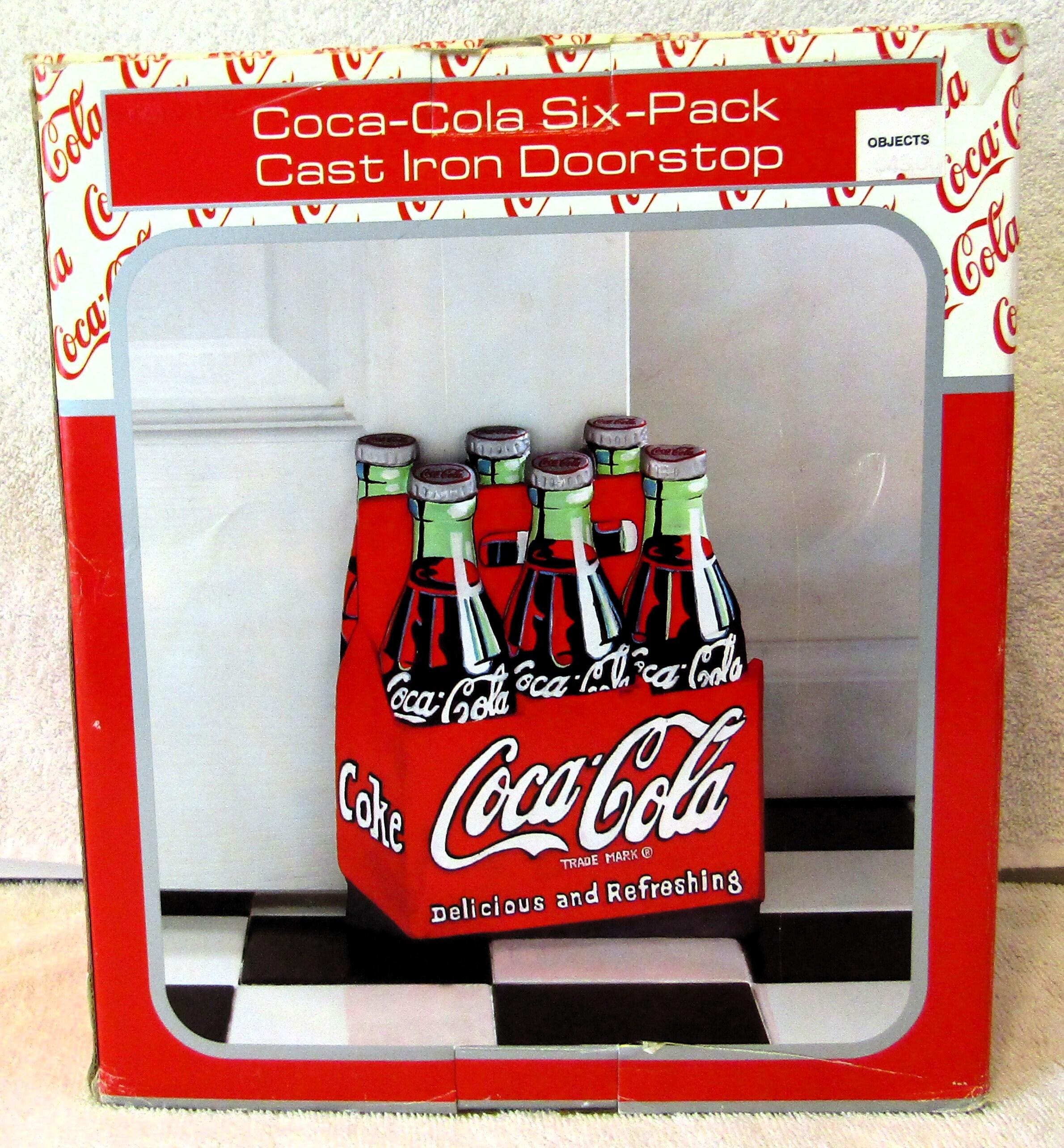 New 1997 Coca Cola Six-pack Cast Iron Doorstop 282081 - Etsy