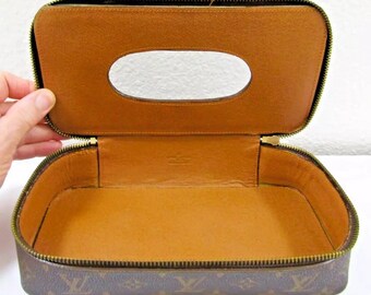 Louis Vuitton Monogram Leather Zippered Tissue Holder Box - Etsy