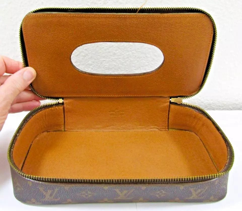 Louis Vuitton Monogram Leather Zippered Tissue Holder Box - Etsy