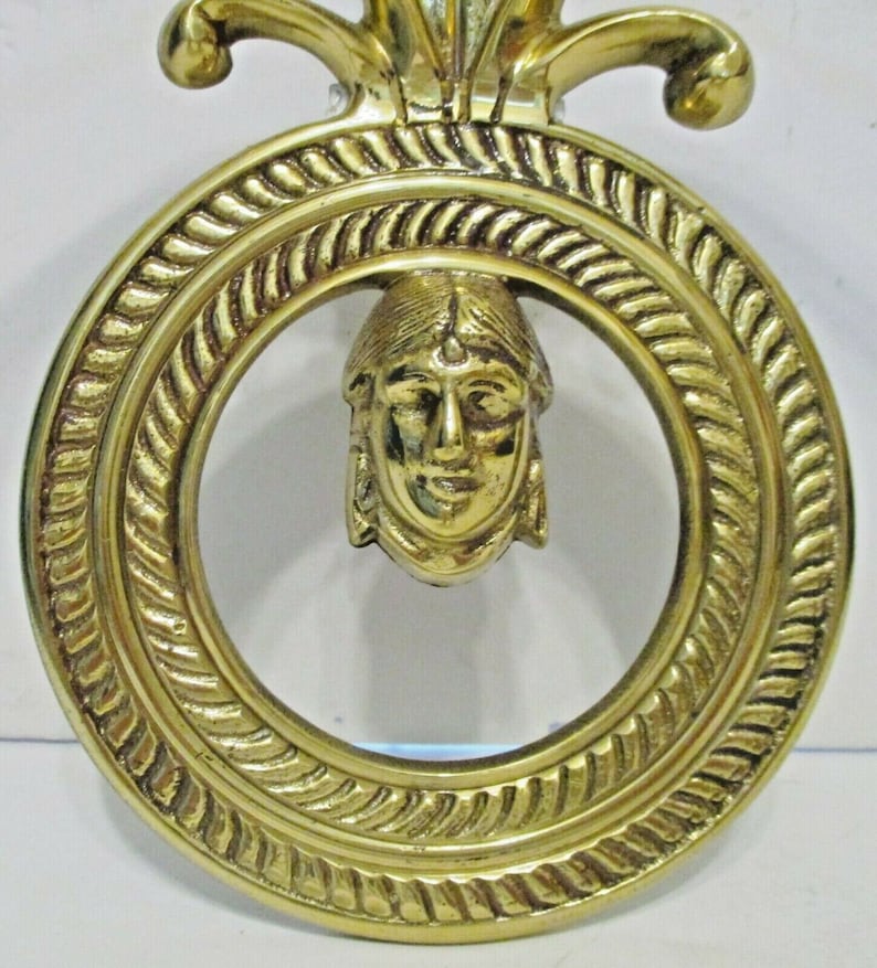 Pair of Brass Ethan Allen Two Candle Wall Sconces With Figural Etsy