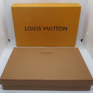 Louis Vuitton Brown Lidded Box Tissue Paper 14.25 x 10 x 2