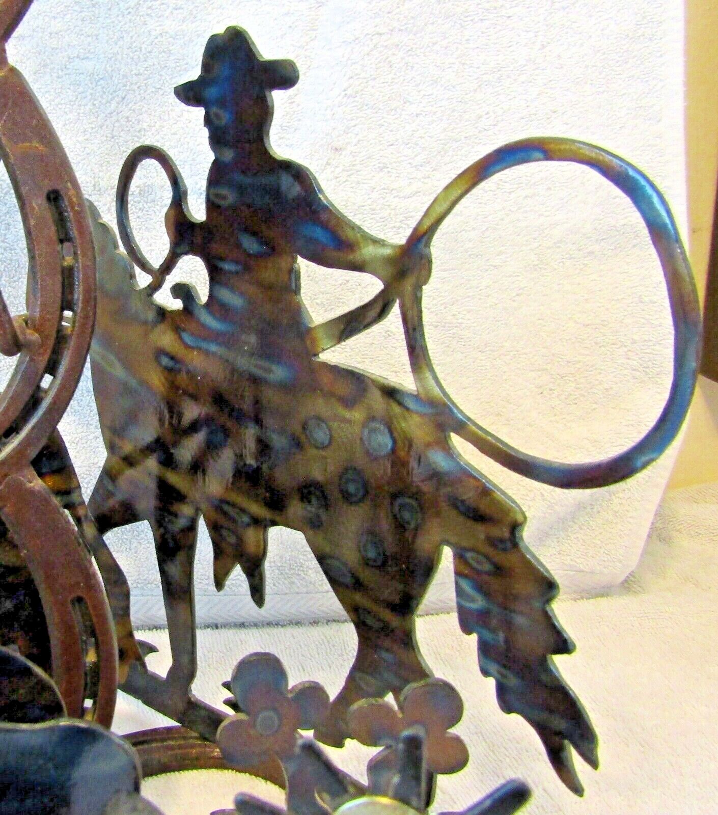 Lampe En Fer Forgé Fer à Cheval – Artisanale, Vintage, à Poser – Décoration équine