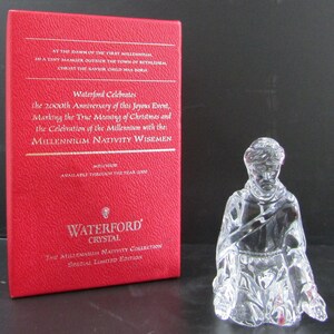 Waterford Crystal Melchior Nativity Figurine with Original Box