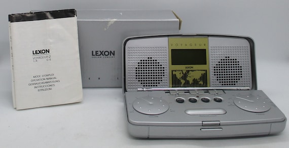 Lexon Voyageur 2 Alarm Clock Radio: 1990s Cyber Line Design - Etsy