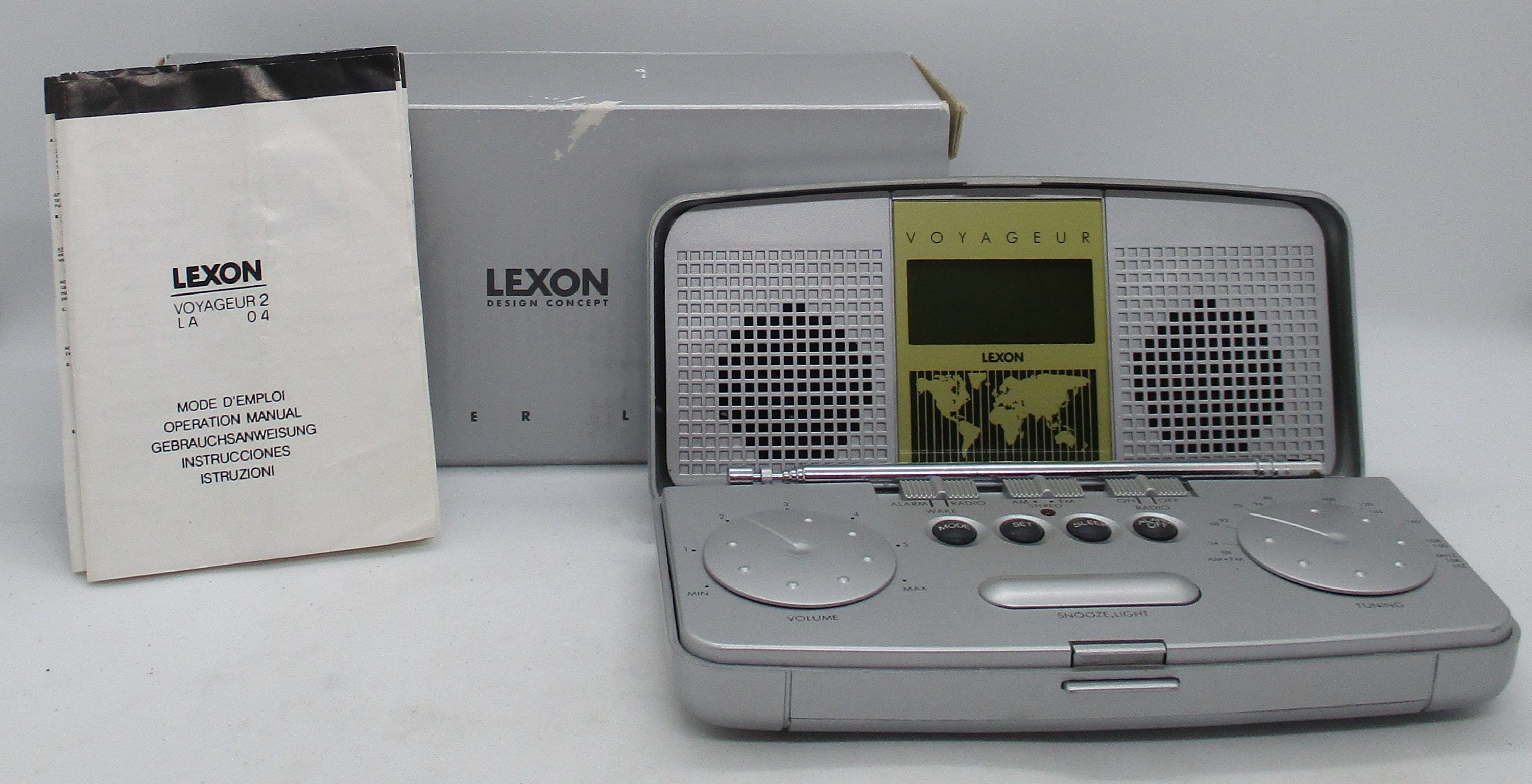 Lexon Voyageur 2 Alarm Clock Radio: 1990s Cyber Line Design - Etsy