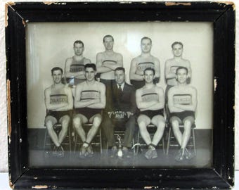 Antique 1931-32 Photograph The Evangel Basketball Team Evangel University