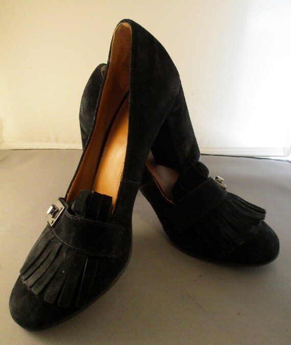 Franco Sarto Artist Collection Ainsley Pump Black Sue… - Gem