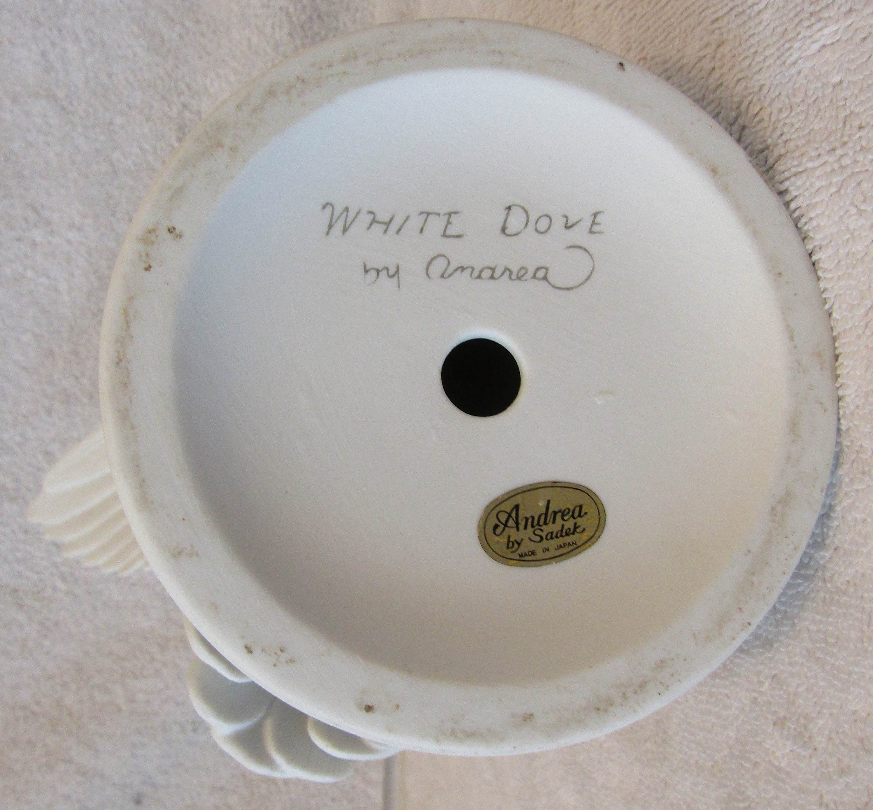Vintage Pair of White Dove by Andrea Sadek Porcelain 9