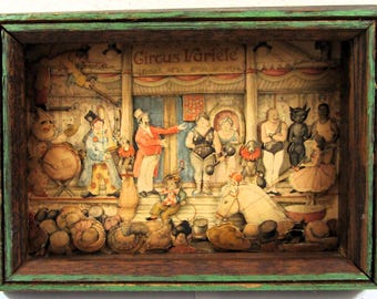 Vintage Dolores Patzer Decoupage Circus Variete