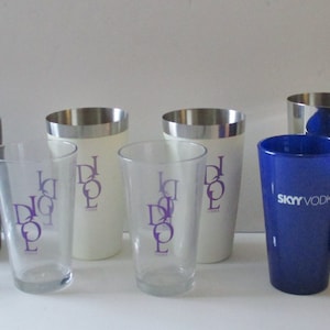 Set of 5 NEW Cocktail Shakers - Skyy, Ketel One, Grand Marnier and Idol Vodka
