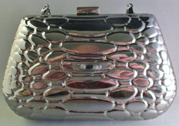 Stylish Anaconda Metal Clutch with Chain Strap by… - image 1