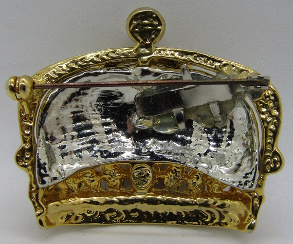 Swarovski Regal Crown Brooch Rhinestone and Pave - image 2