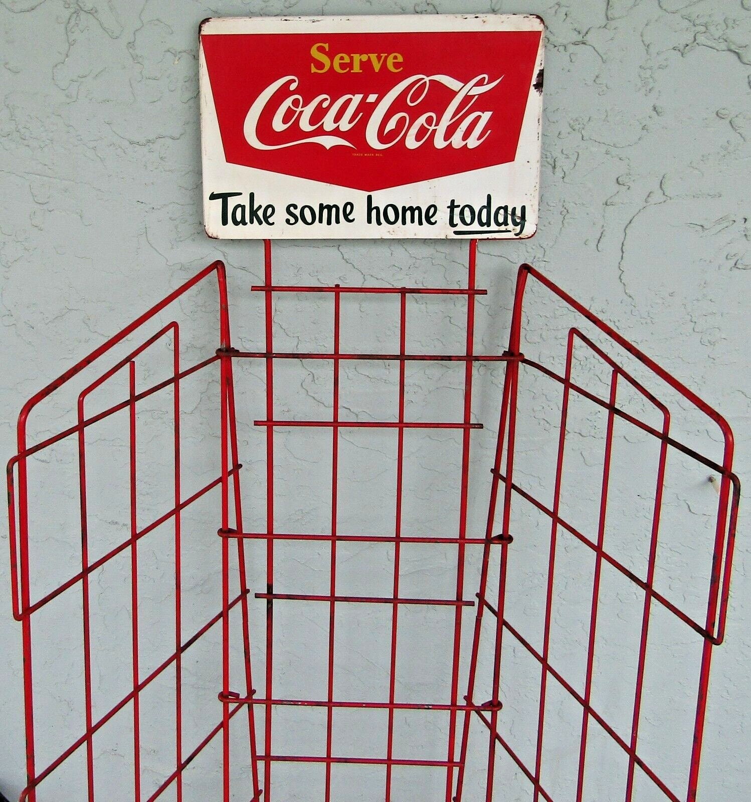 PICK UP ONLY - Antique Coca-cola Advertising Store Red Wire