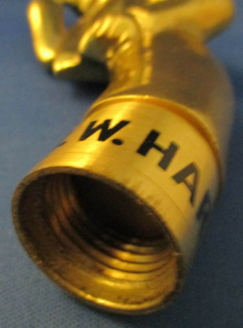 RARE Vintage I. W. Harper Brass Figural Cane Handle Etsy