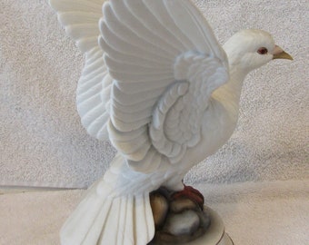 ハト　置物　鳩　陶磁器　日本製　White Dove by Andrea 現状品 White Doves Andrea - Etsy