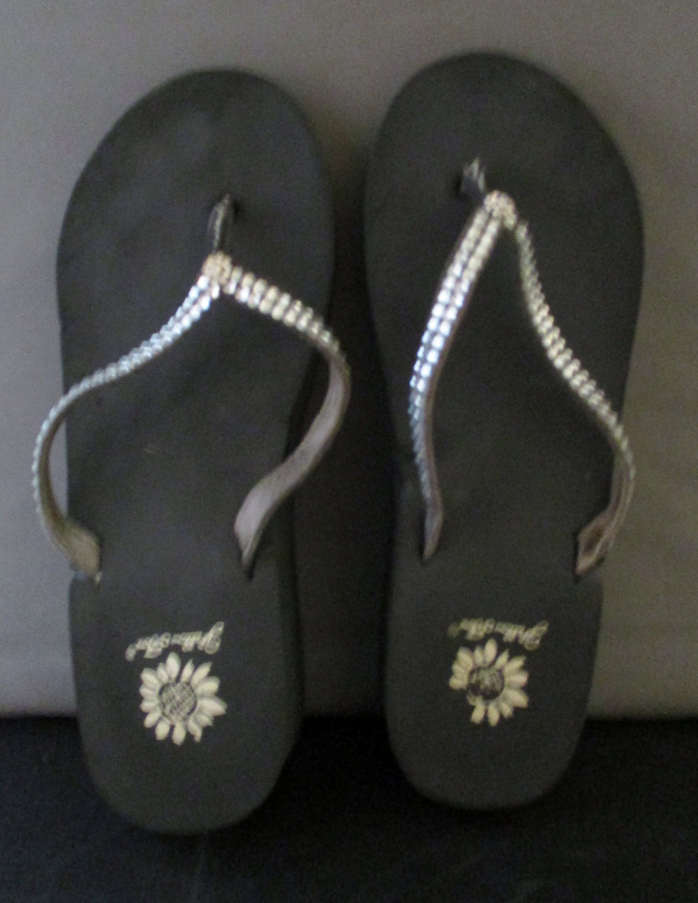 yellow box flip flops