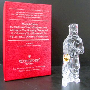 Waterford Crystal Balthasar Nativity Figurine with Original Box
