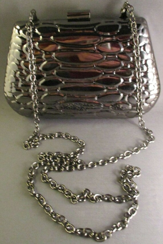 Stylish Anaconda Metal Clutch with Chain Strap by… - image 3