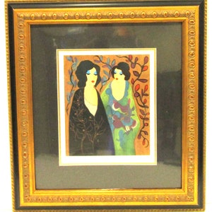 Itzchak Tarkay Signierte Serigraphie &quot;Floral Ballroom&quot;