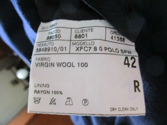 Men's Ralph Lauren Polo Three Button Navy Wool Bl… - image 5