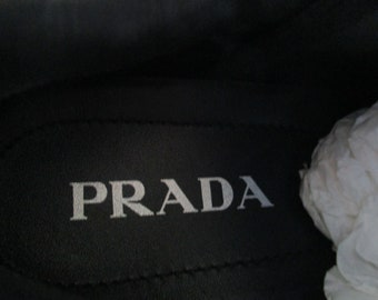 Women's Prada Calzature Donna Nero Vernice Black Sneakers US 10.5