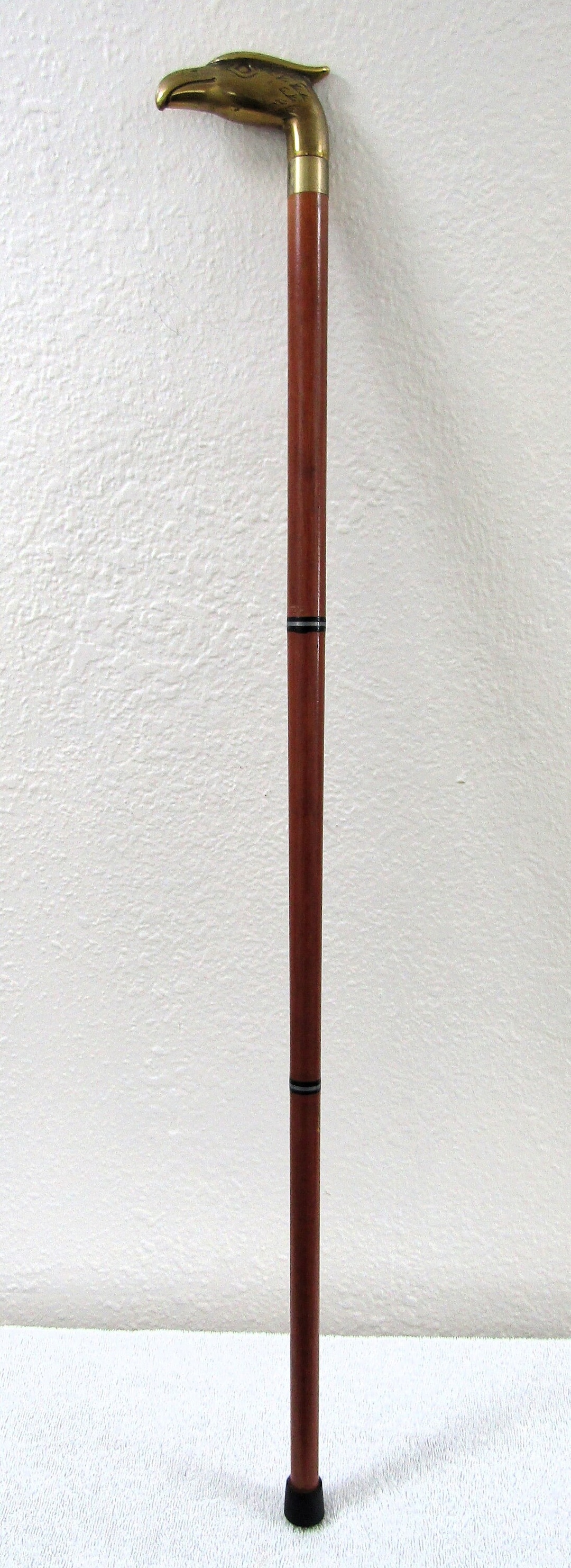 Antique Brass Eagle Handle and Wood Walking Stick Cane With Etsy