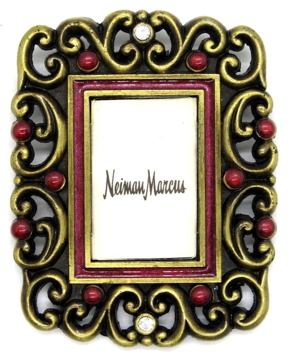 Jay Strongwater Miniature Jeweled Tone Picture Frame