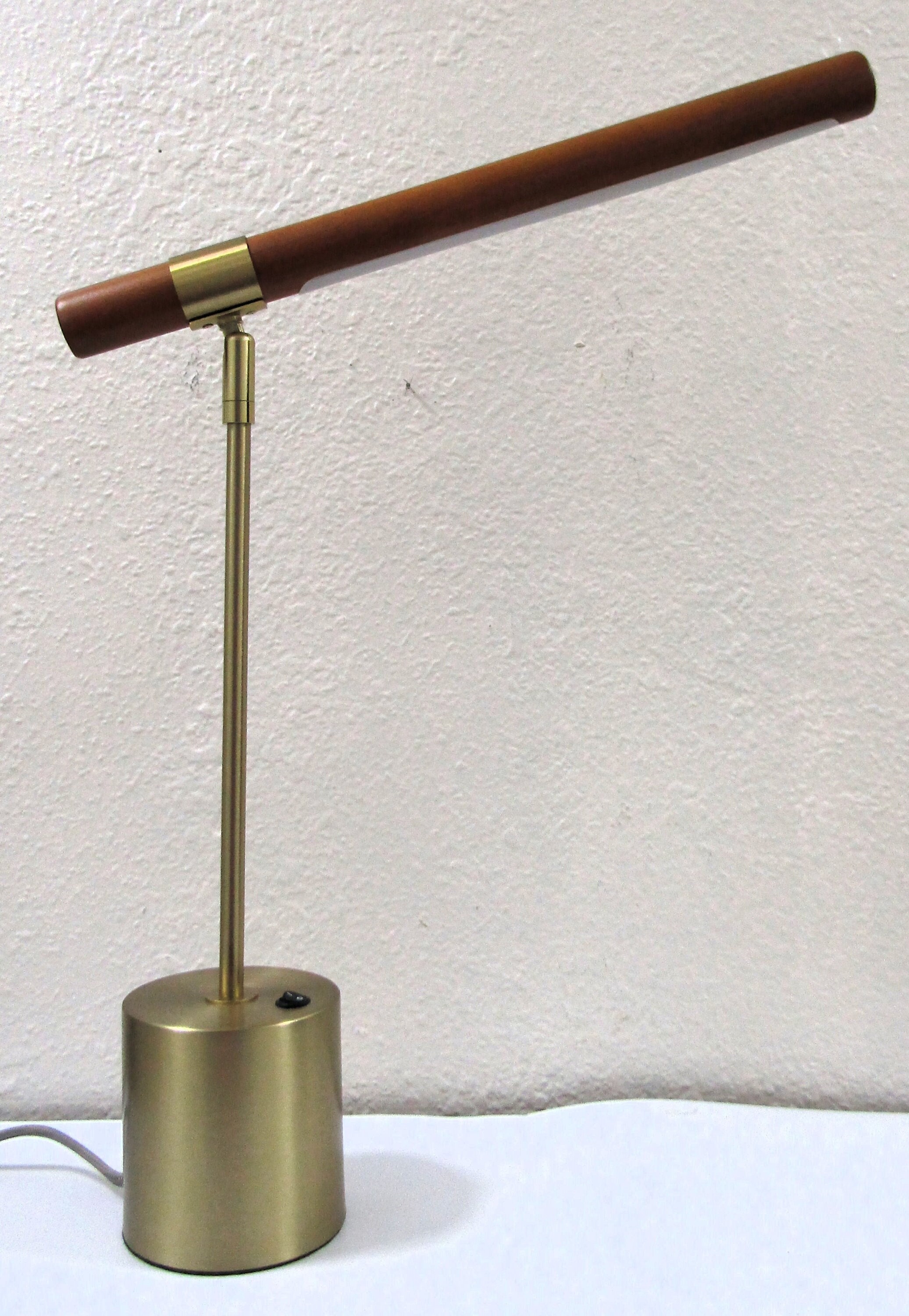 West Elm Linear Wood LED USB Table Lamp 74739 - Etsy