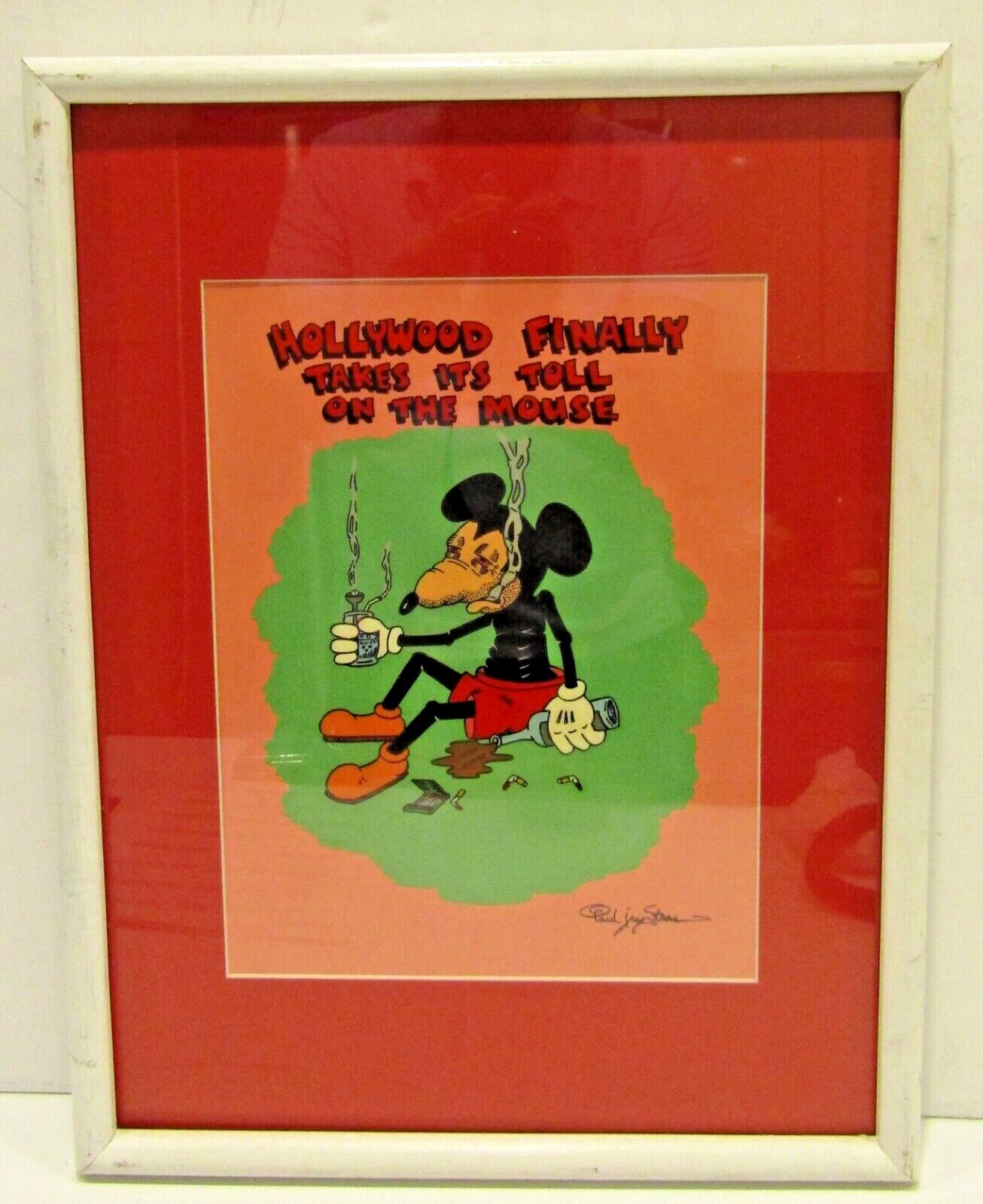 P. Jay Strom Tawdry Toon Art Studios Animation Cel of The Mouse