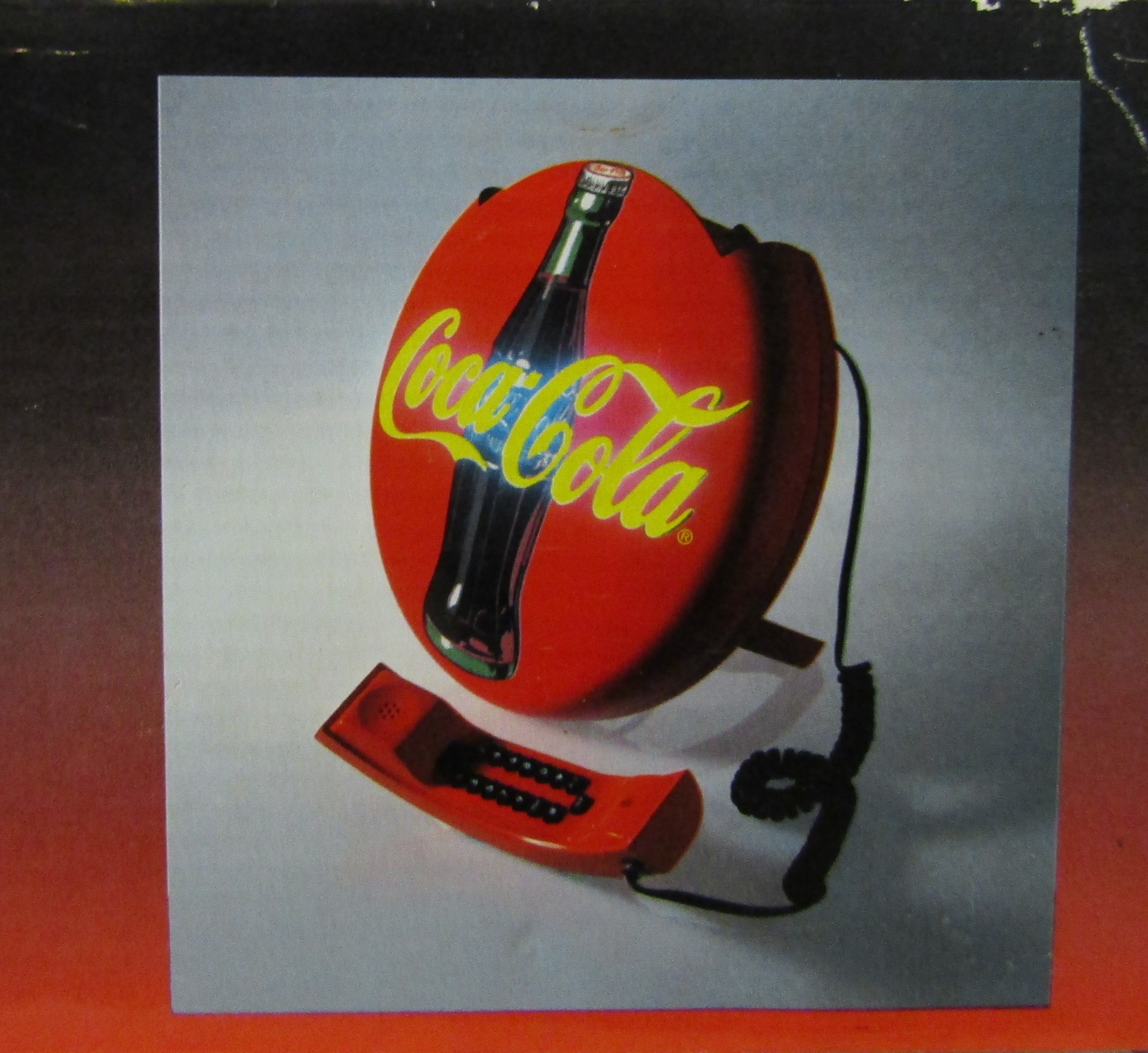 Vintage 1995 COCA COLA Button Round Disc Blinking Landline