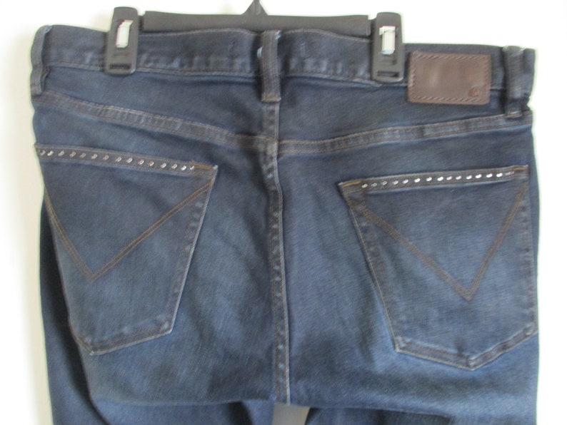 Men/'s John Varvatos Black Denim Wight Skinny Jeans Size 32 x 32 BLKD PF18