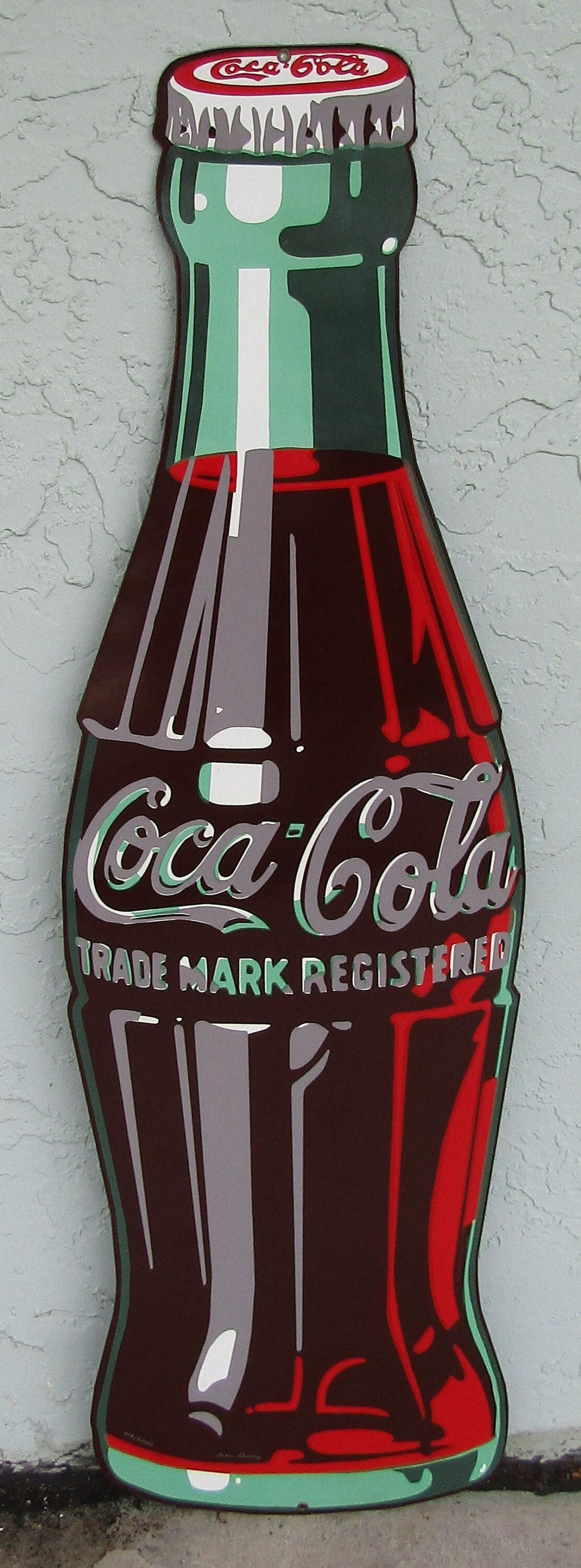 Rare Mint Signed Ande Rooney Metal Coke Bottle 44