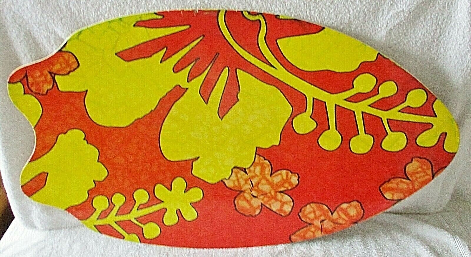 Skim Lizard Boogie Board Orange and Yellow Tropical Pattern Etsy
