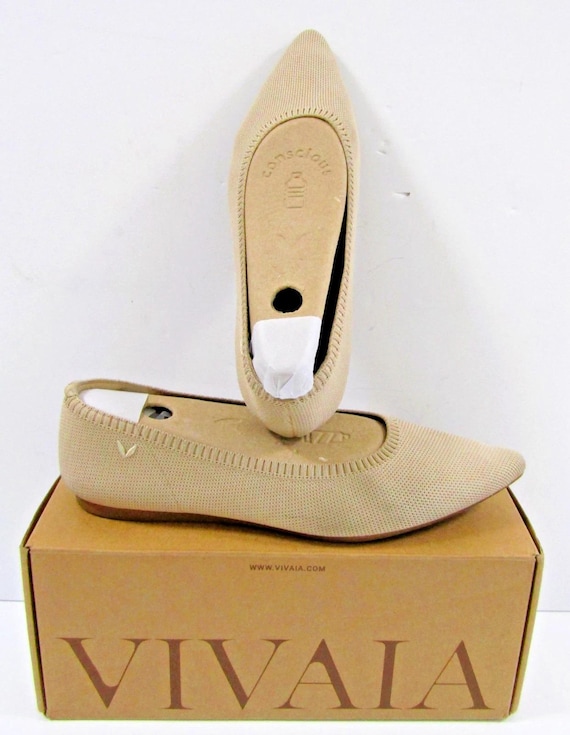 New Vivaia Aria Walker Nutmeg Flats Shoes Slip on Size EUR 43 US