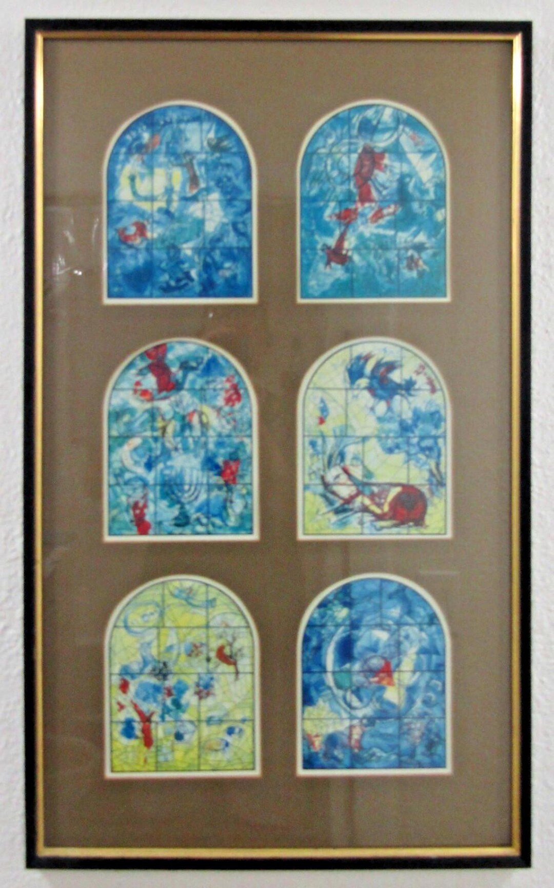 Marc Chagall 1960s Stained Glass Windows of Jerusalem Six Windows
