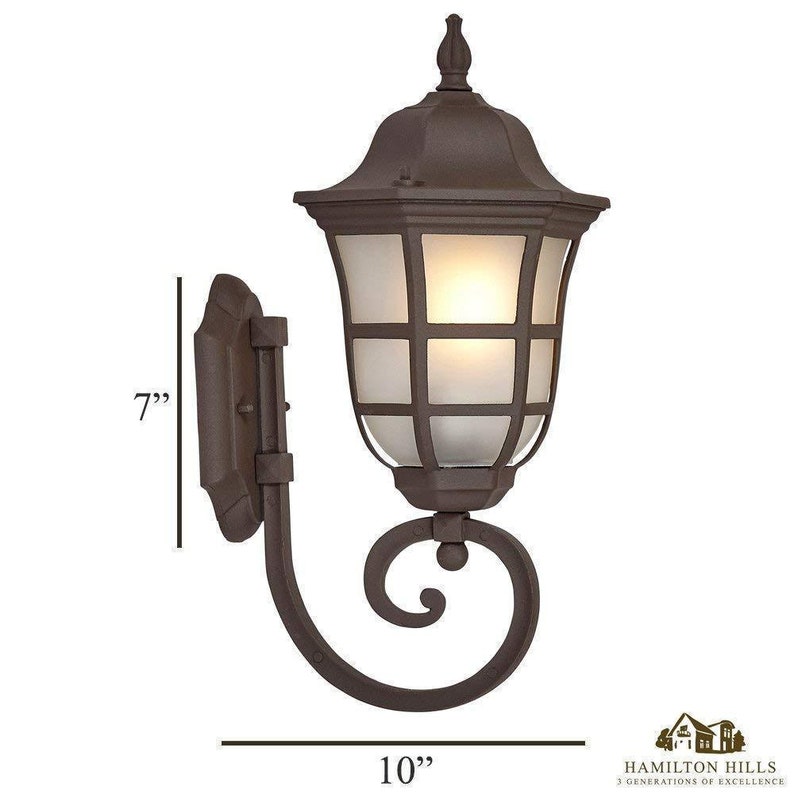 upward outdoor wall sconce