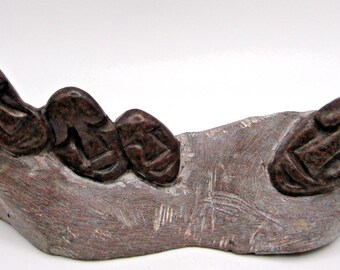 Temba Moyo Zimbabwe Hand-Carved Shona Tribe Serpentine Stone Sculpture