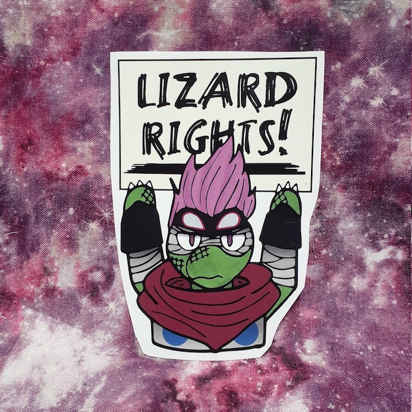 MHA League of Villains Spinner Lizard Rights Vinyl Sticker