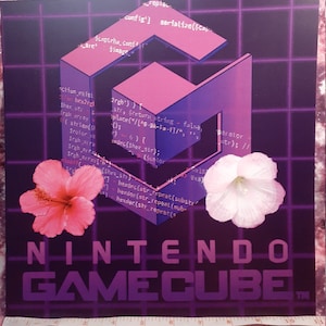 Vaporwave Gamecube Print- Different Sizes, Shimmer Option Available