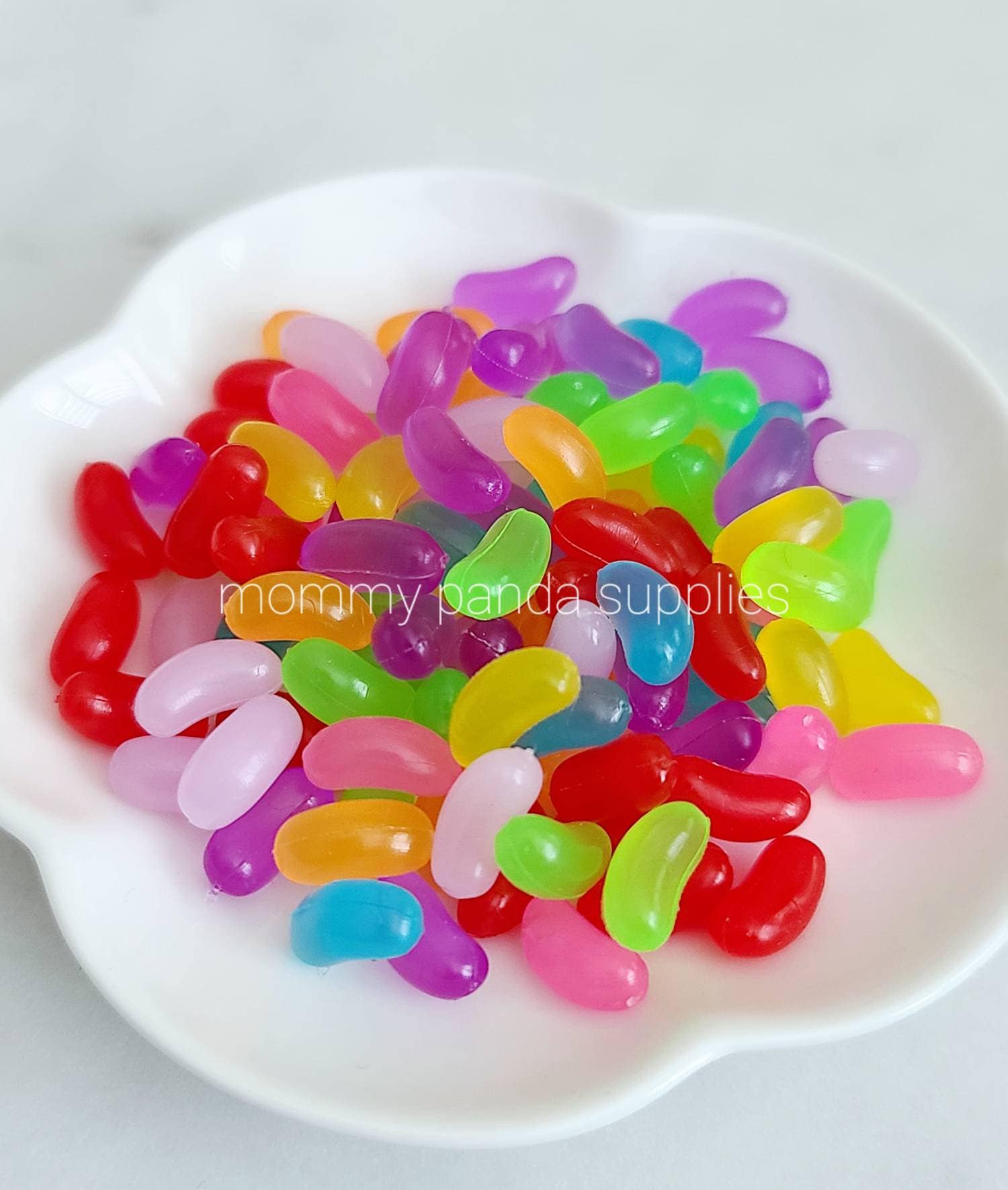 Mini and Small Jelly Bean Candy Hot Dog Mixed Colours Fake