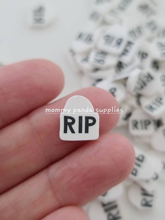 Tombstone Fimo Polymer Clay Slice