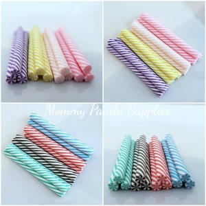 Candy Polymer Clay Canes for Slime Resin Nail Art and Crafts