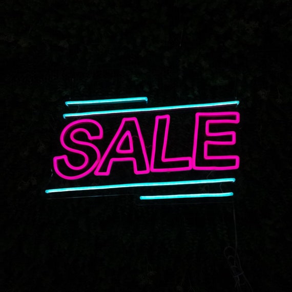 Gylden omvendt Med vilje Sale Sign Neon Light Signage Neon Led Light Shops Neon - Etsy