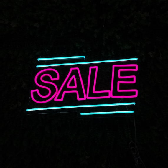 Gylden omvendt Med vilje Sale Sign Neon Light Signage Neon Led Light Shops Neon - Etsy