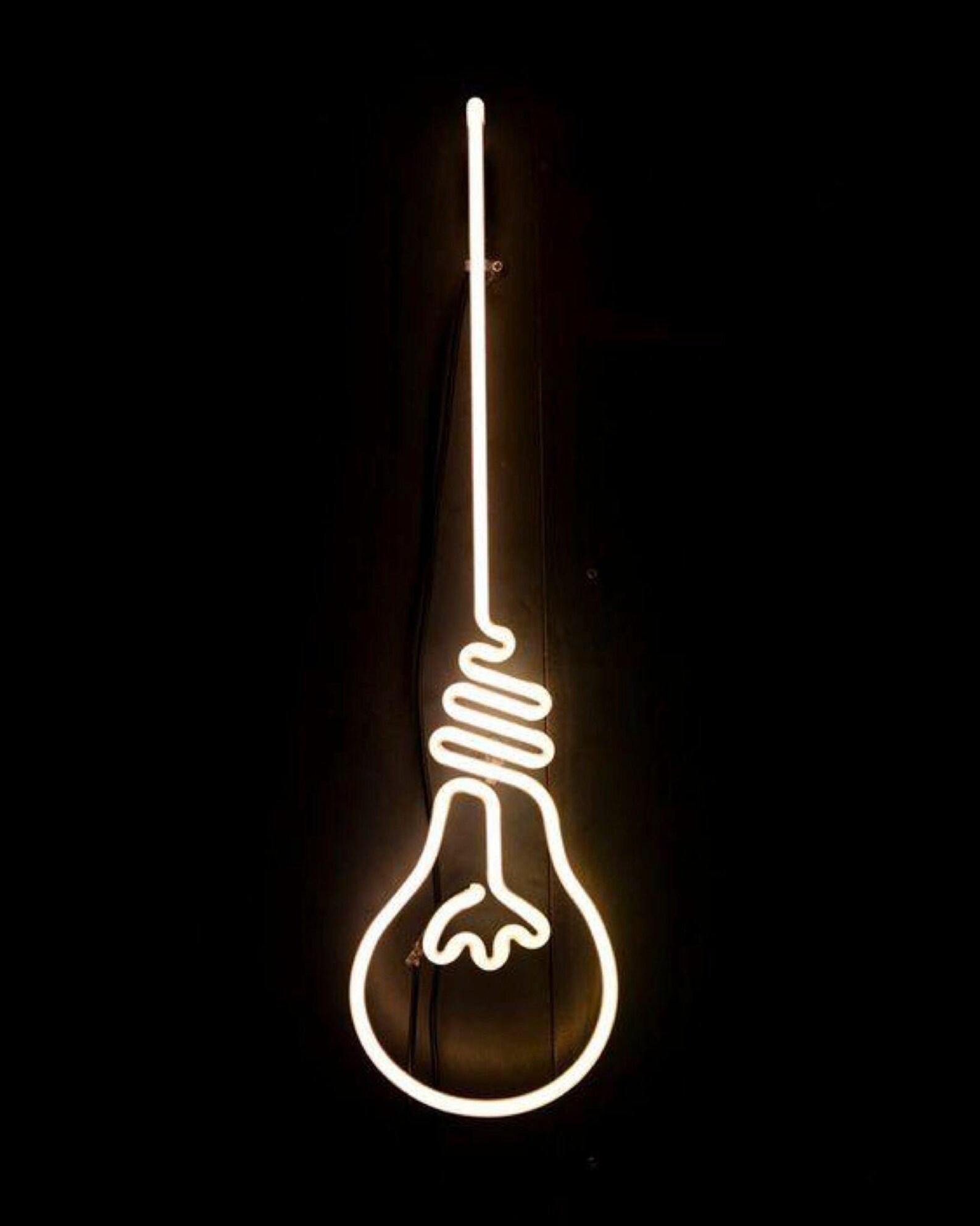 Bulb Neon Sign Bulb Lamp Neon Sign Light Bulb Sign LED Neon Etsy