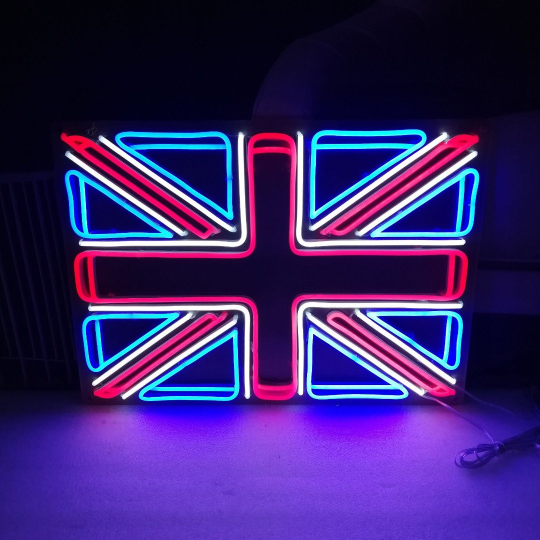 Union Jack UK Flag United Kingdom LED Neon Art Sign Light Lamp Etsy