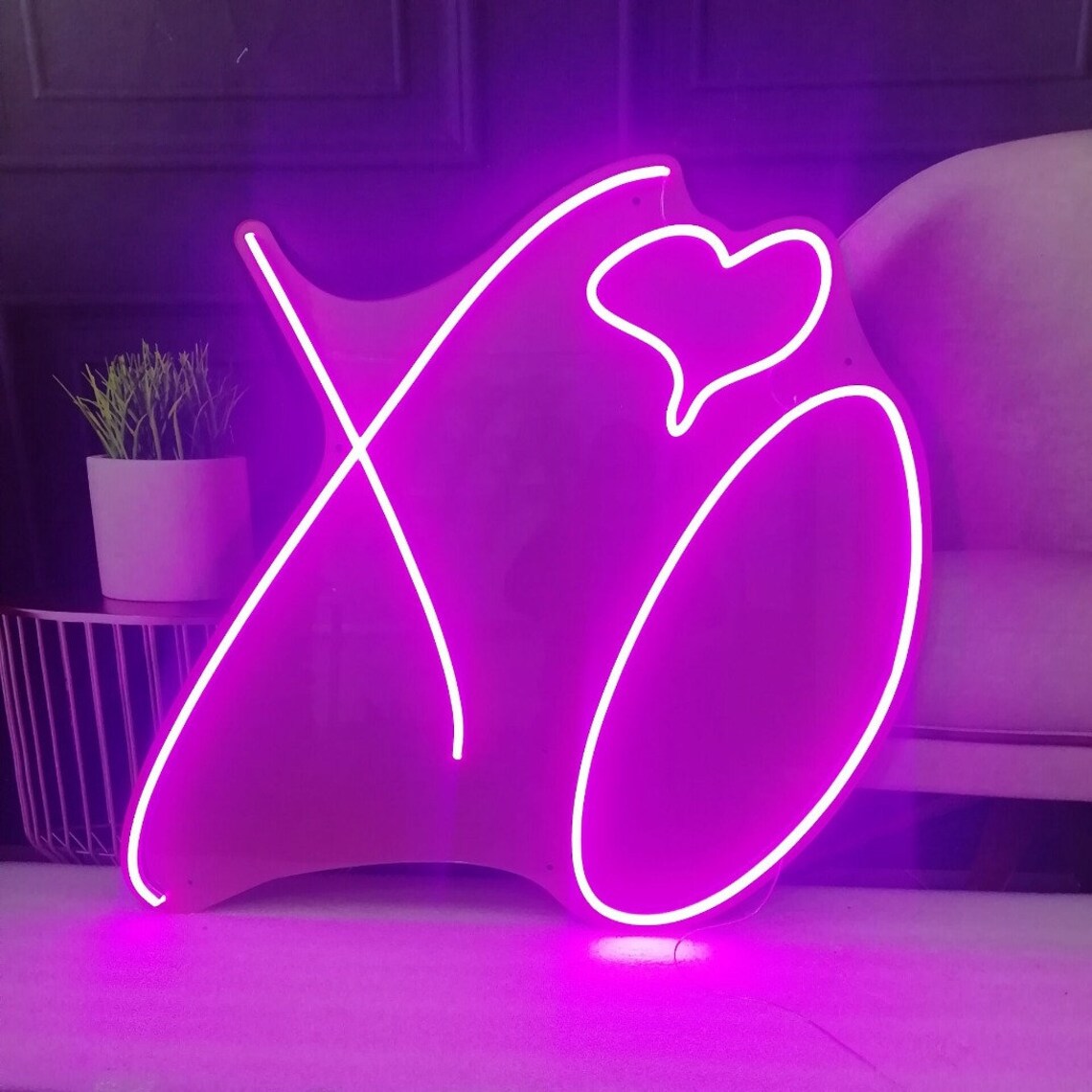 Xo Neon Light Sign Love Xo Sign Neon Light Handmade LED Neon Etsy