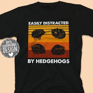 Retro Hedgehog T-Shirt, Cute Animal Tee, Vintage Style Hedgehog Lover Shirt, Funny Hedgehog Gift Idea, Hedgehog Design, Unisex
