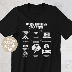 Snooker Player T-Shirt | Things I Do, Billiards Lover Gift, Pool Player Shirt, Snooker Team Apparel, Unisex